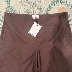 Reformation Vida Low Rise Brown Pants